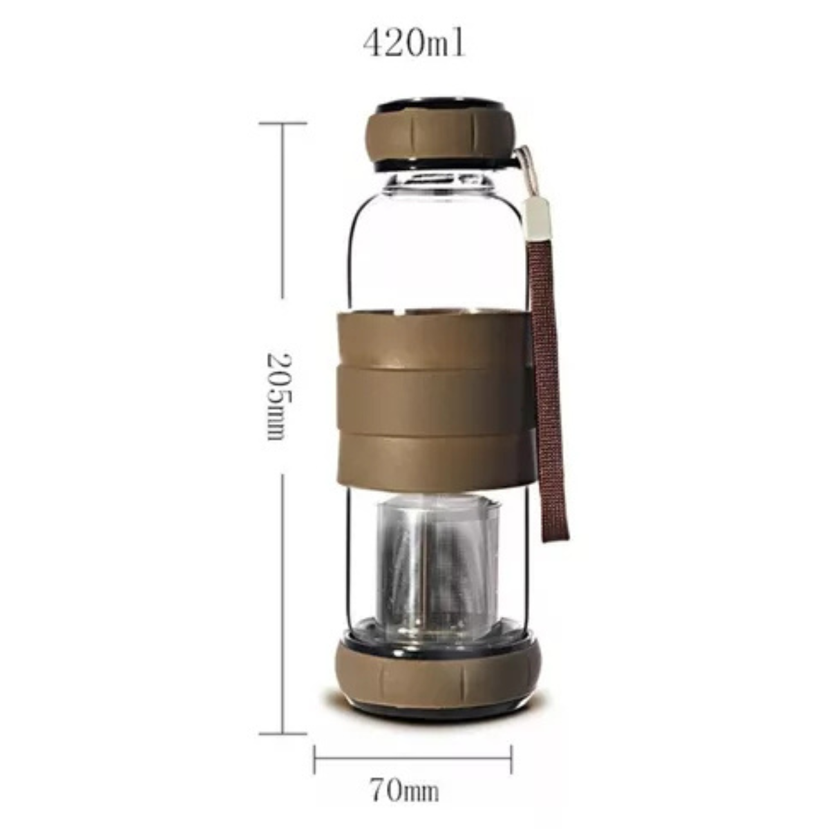 Botella Infusora de Vidrio - vista 4