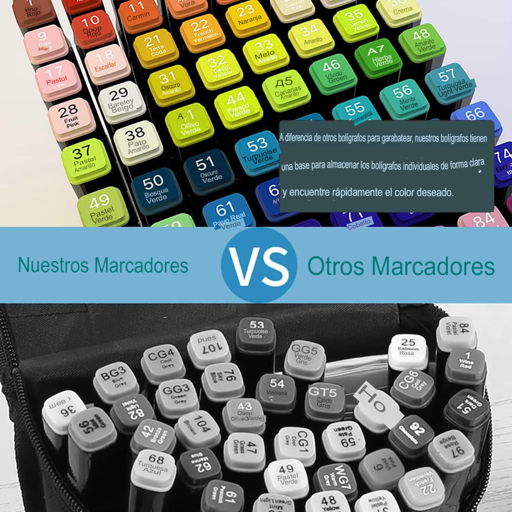 Marcadores de Alcohol 168 - vista 3