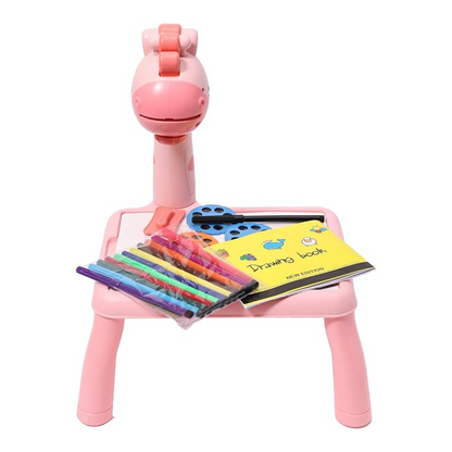 Mesa de Dibujo Infantil con Proyector Jirafa