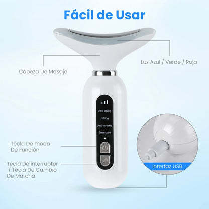Masajeador Facial Cuello LED AntiEdad - vista 3
