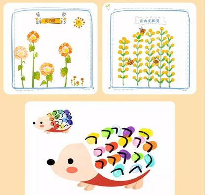 Kit de Pintura con Dedos Montessori