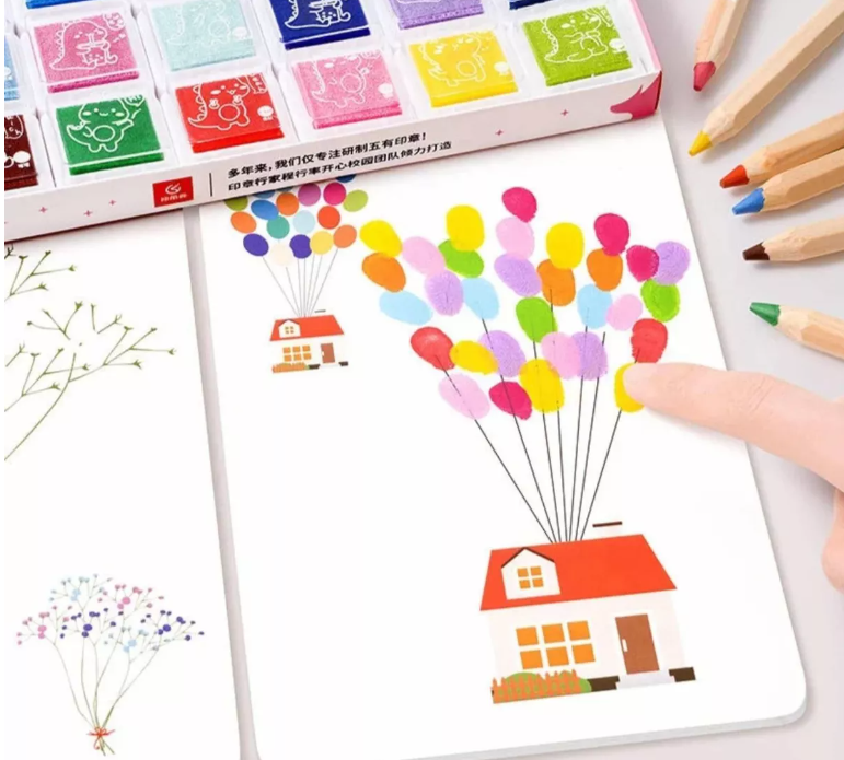 Kit de Pintura con Dedos Montessori