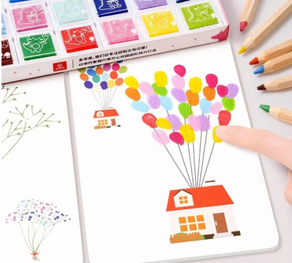Kit de Pintura con Dedos Montessori