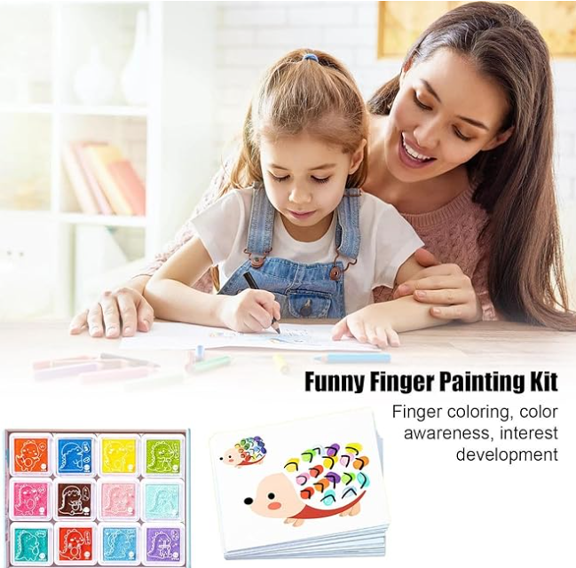 Kit de Pintura con Dedos Montessori