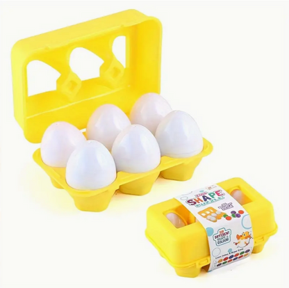 Juego Didáctico 6 Huevos de Formas Montessori