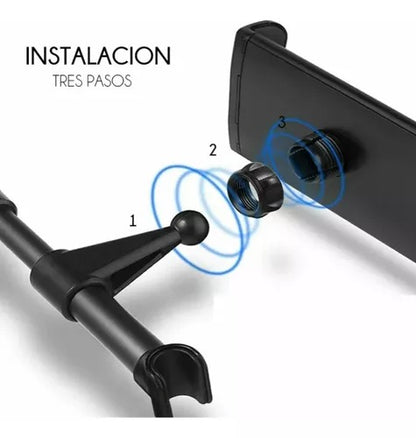 Soporte de Celular y Tablet para Asiento de Auto