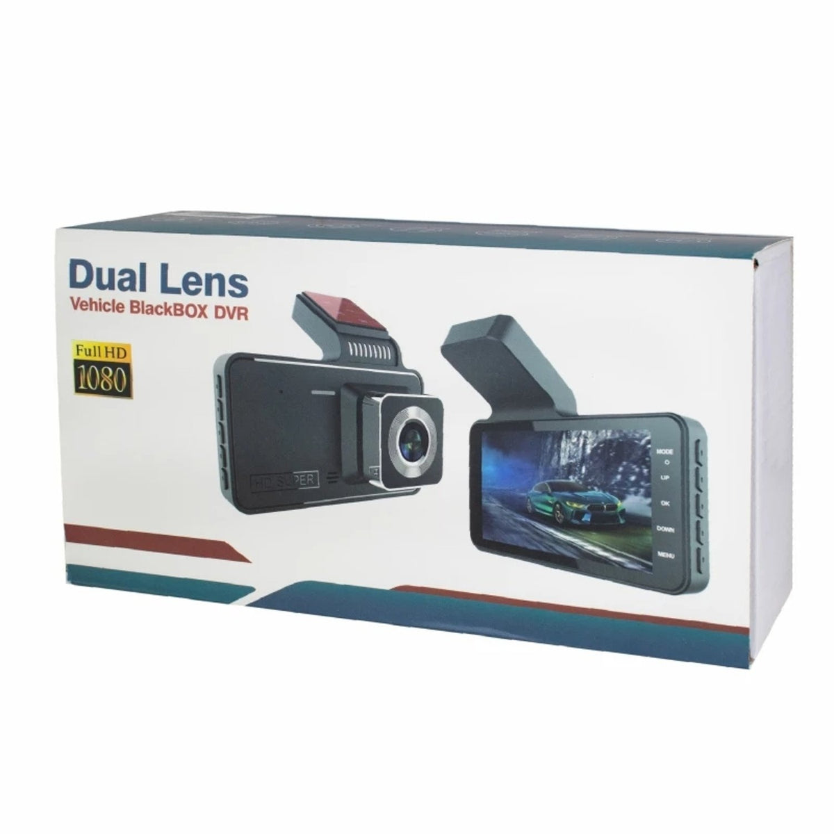Dashcam Full HD con Cámara de Retroceso
