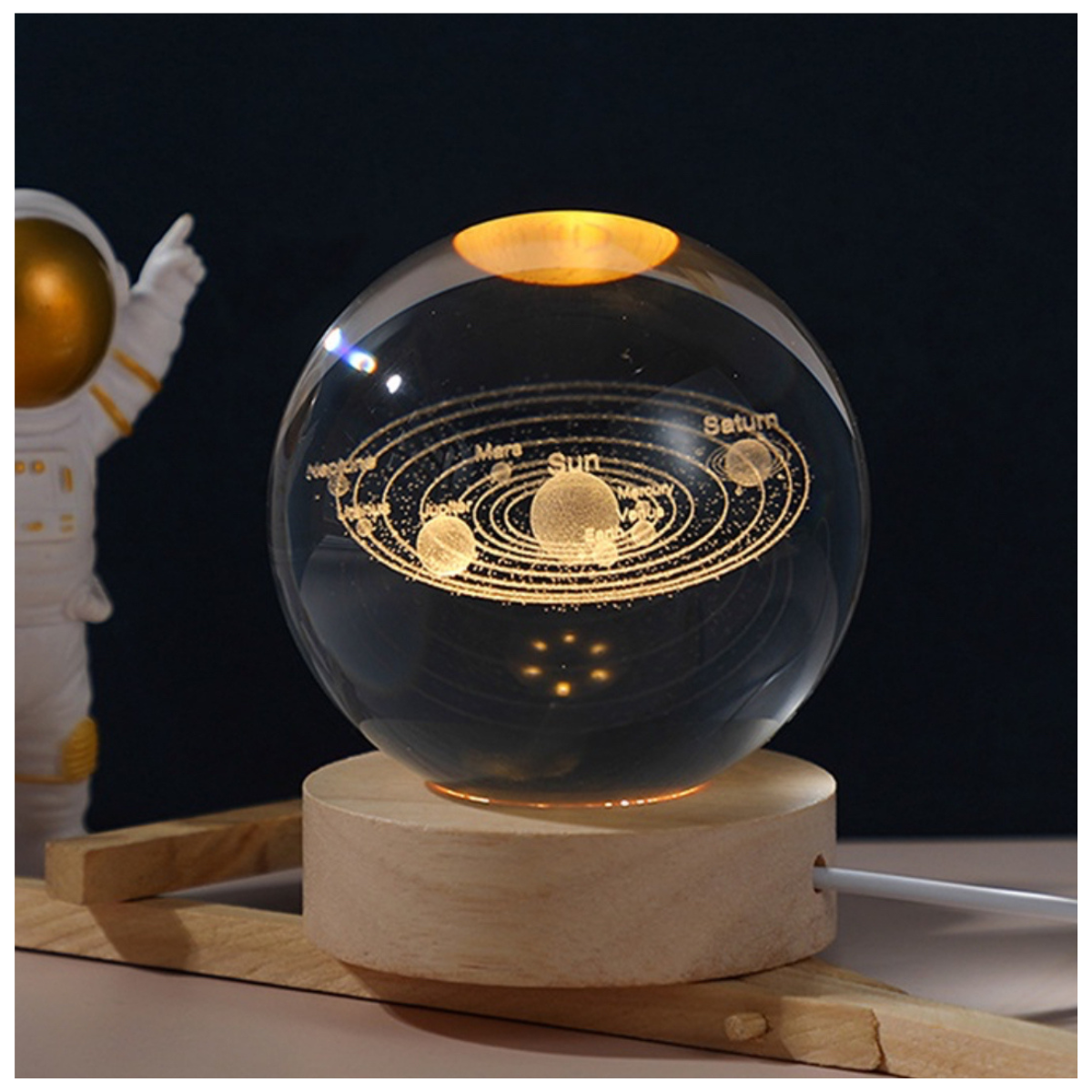 Lámpara Nocturna 3D Sistema Solar - vista 1