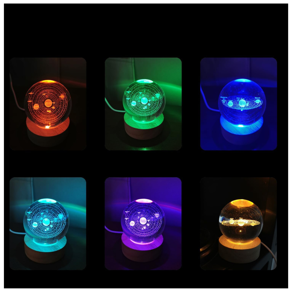 Lámpara Nocturna 3D Sistema Solar - vista 4