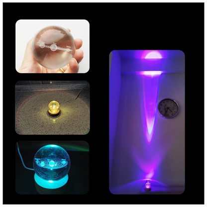 Lámpara Nocturna 3D Sistema Solar - vista 3