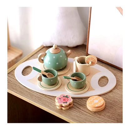 Set de Té y Postres de Madera Montessori