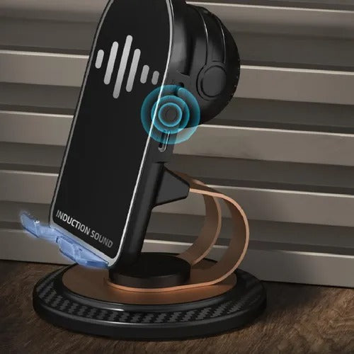 Soporte de Celular con Parlante por Inducción