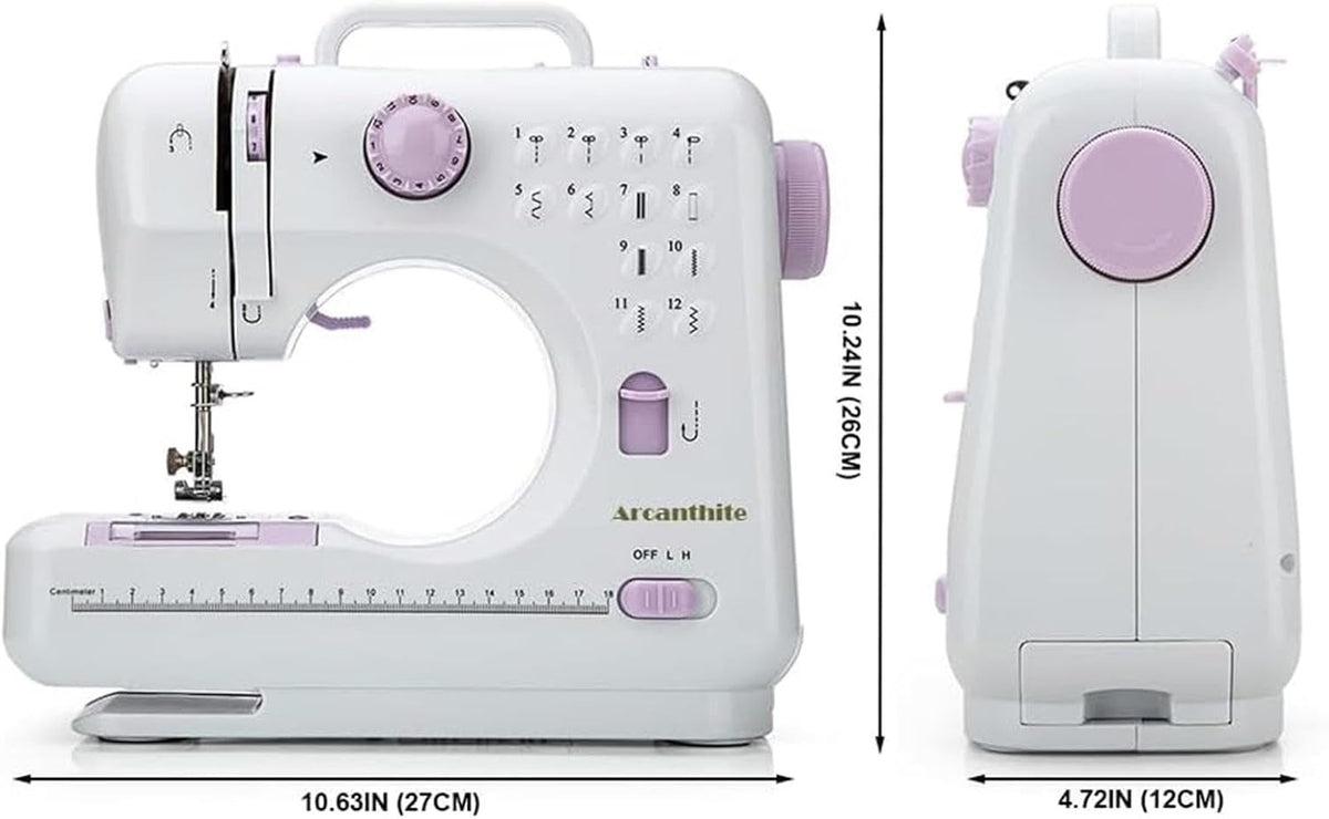 Medidas de la Máquina de Coser Portátil