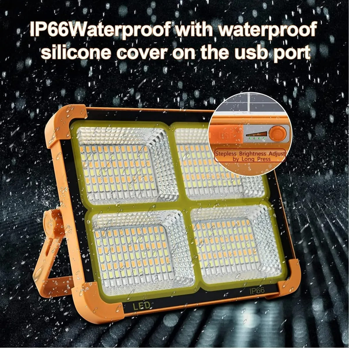 Foco Solar LED resistente al agua