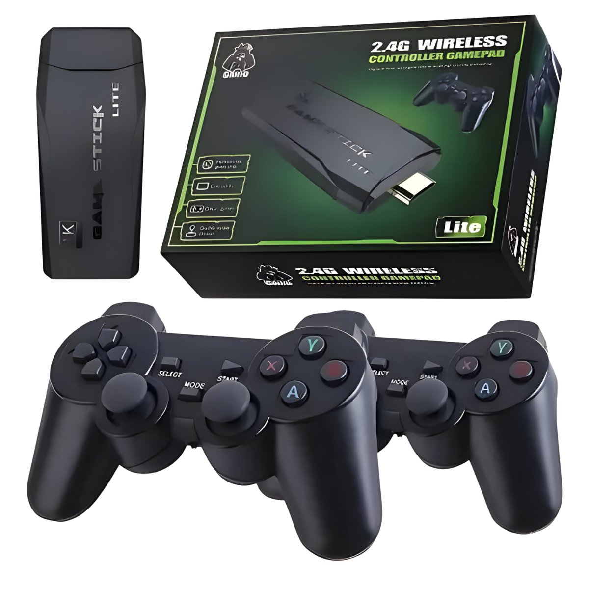 Game Stick 4K Consola Retro Inalámbrica HDMI con 10.000 Juegos