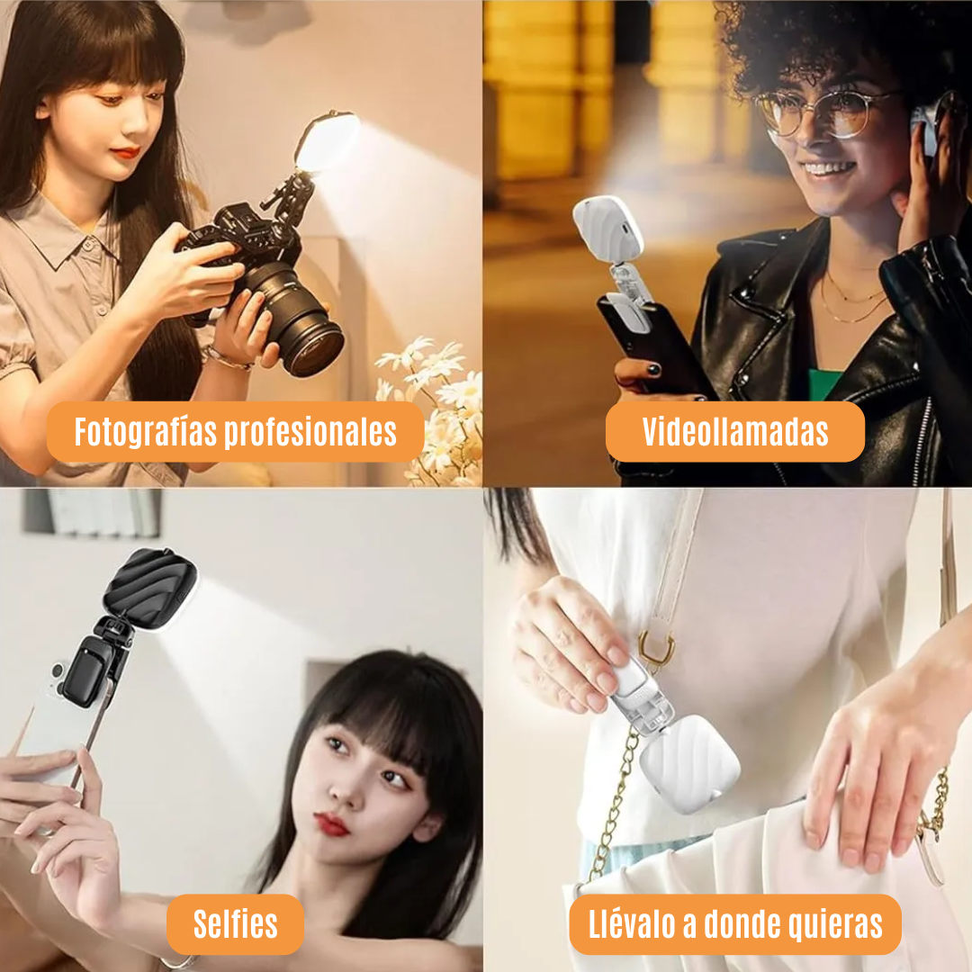 Luz LED con Clip para Selfies