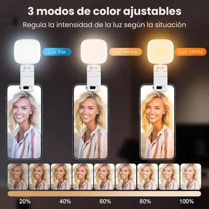 Luz LED con Clip para Selfies