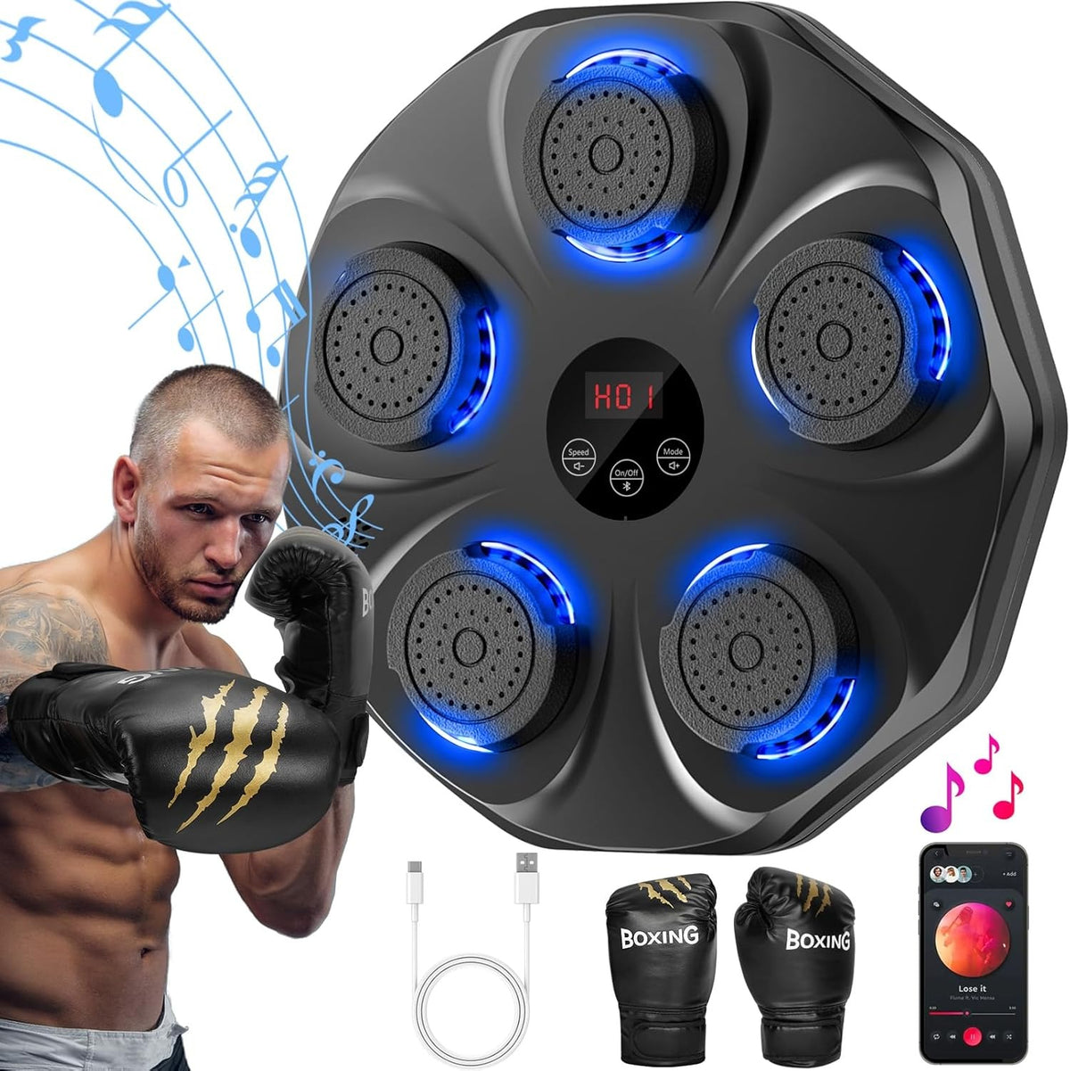 Máquina Boxeo Musical Entrenamiento PRO - vista 1