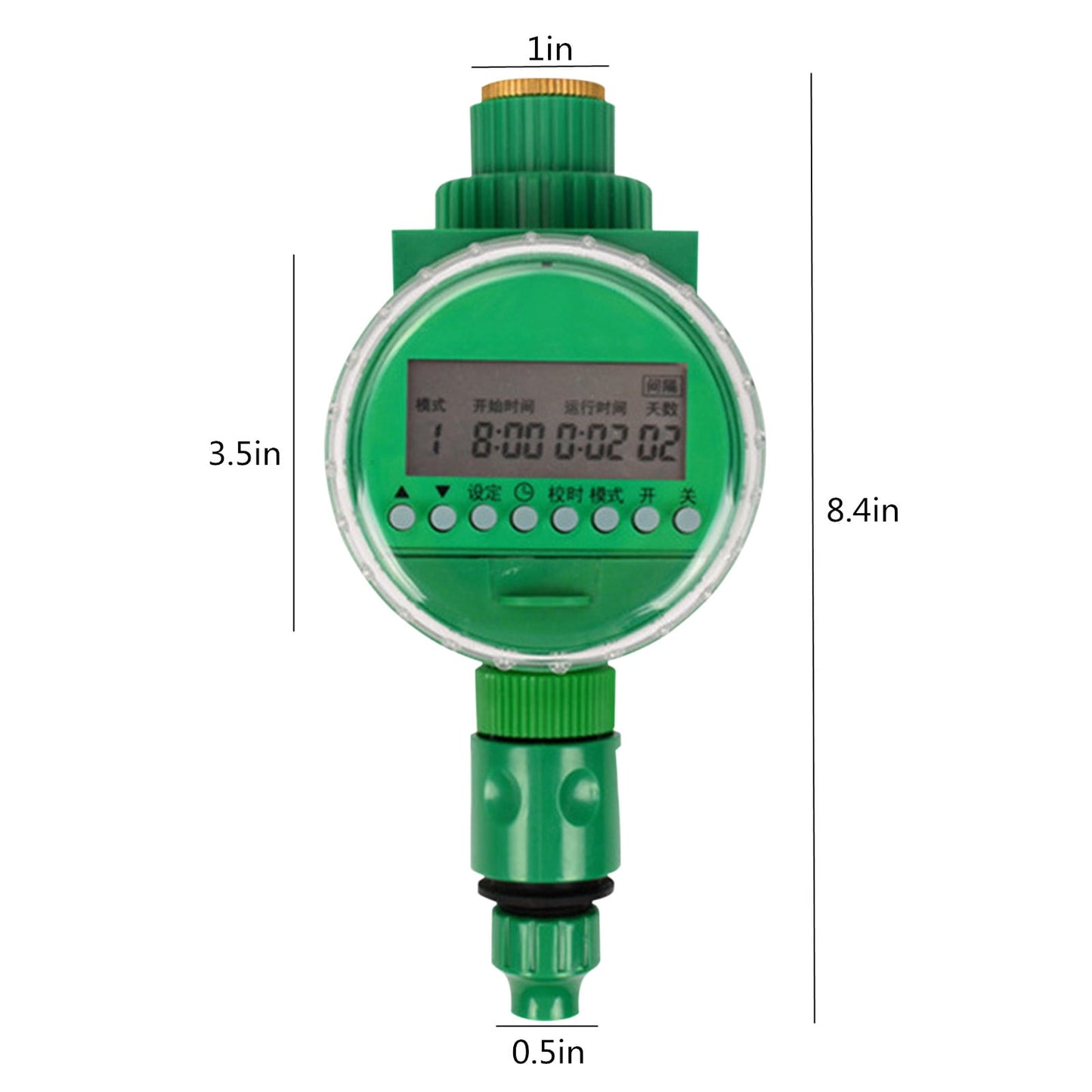 Kit Temporizador LCD Riego Microgoteo - vista 3