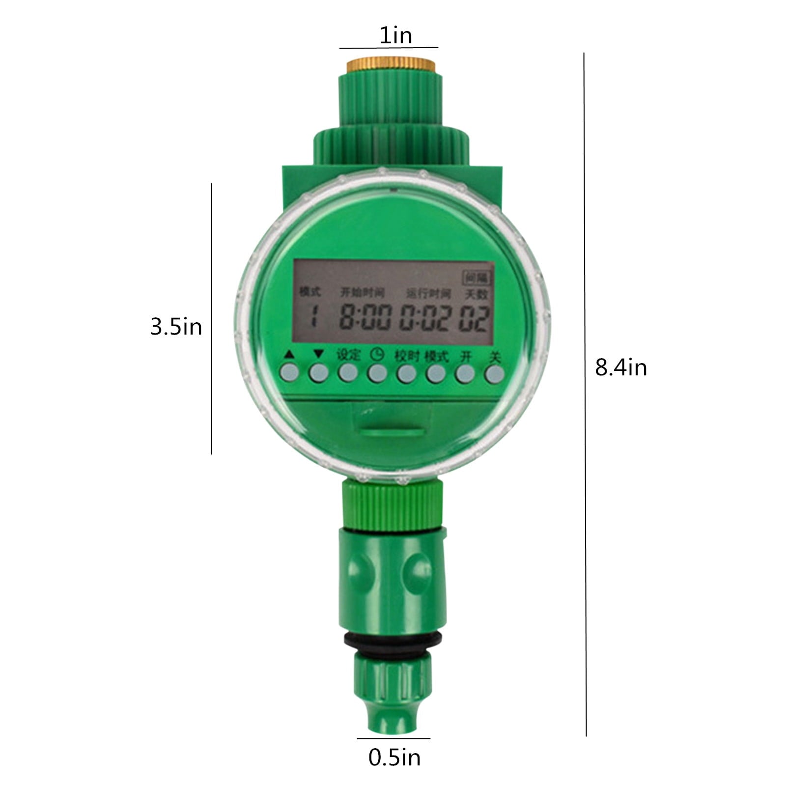 Kit Temporizador LCD Riego Microgoteo - vista 3