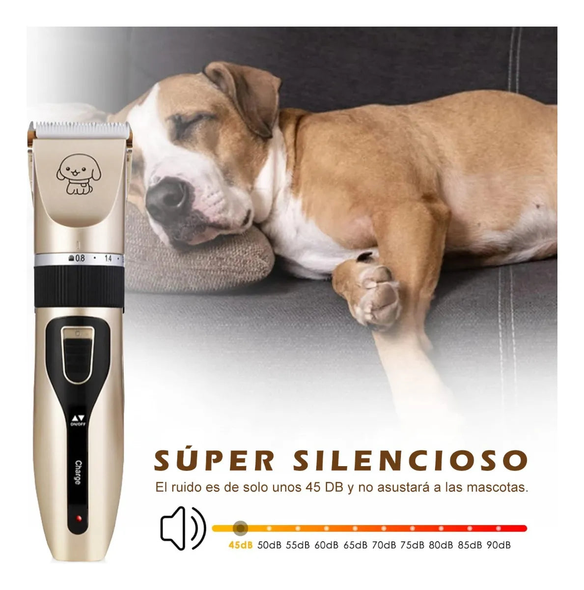 Cortapelos Recargable para Mascotas