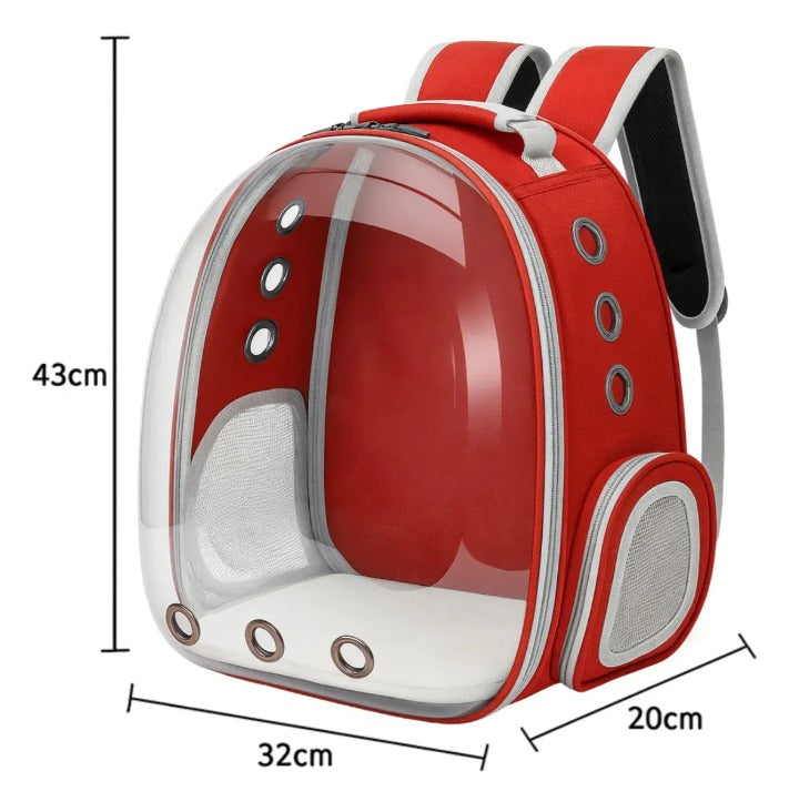 Mochila Transportador Mascotas Gris - vista 3