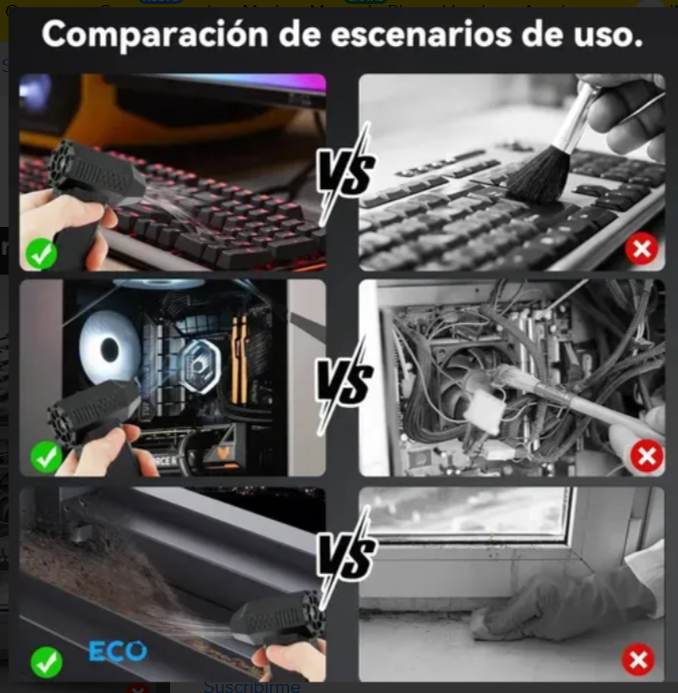 Mini Aspirador y Soplador Recargable - vista 3