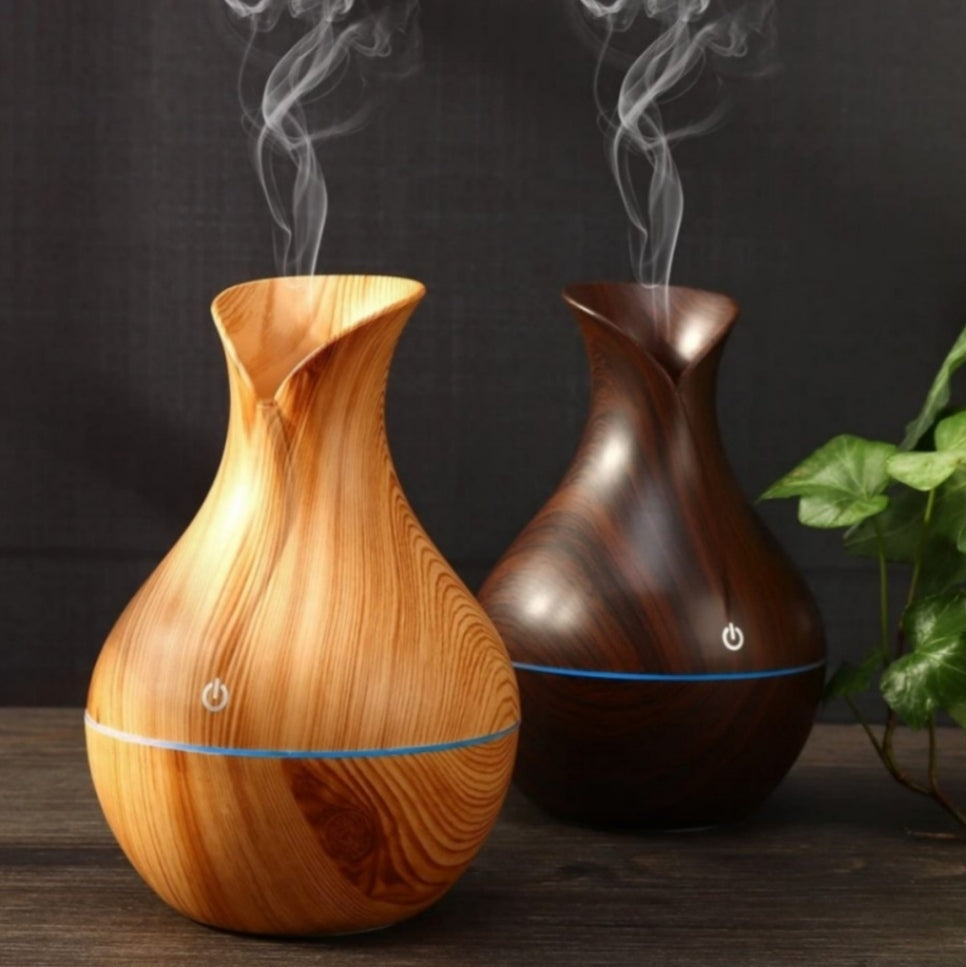 Humidificador Aromatizador Efecto Madera