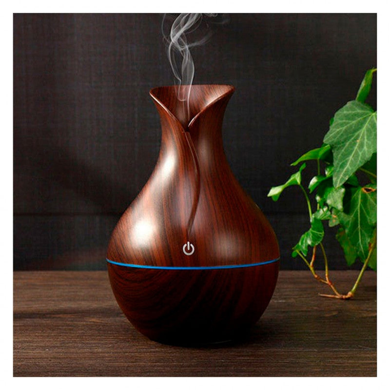Humidificador Aromatizador Efecto Madera