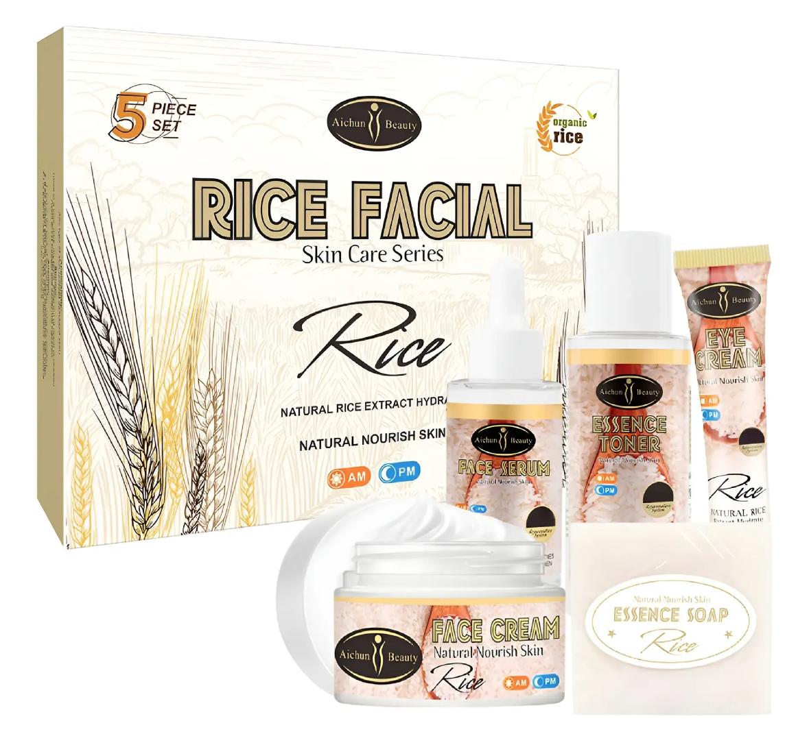 Set Facial Skincare de Arroz
