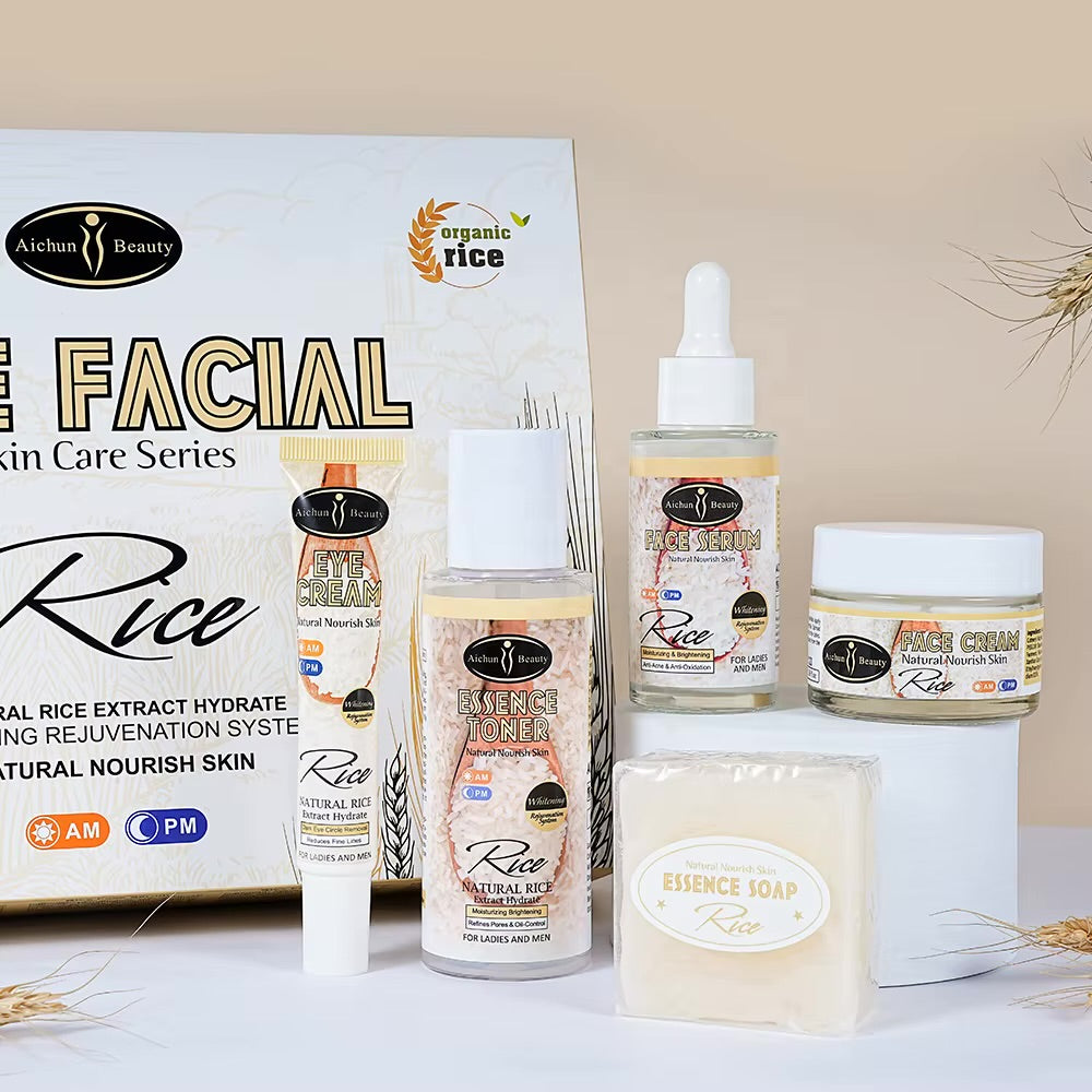 Set Facial Skincare de Arroz