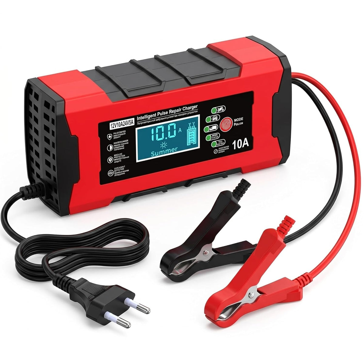 Cargador de Batería 12 V para Auto y Moto