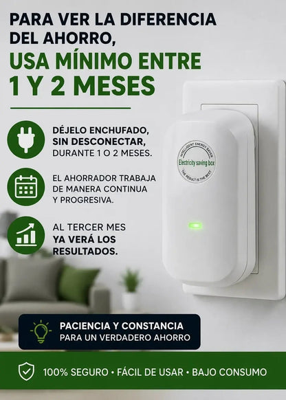 Ahorrador de Energía Enchufable: instrucciones de uso