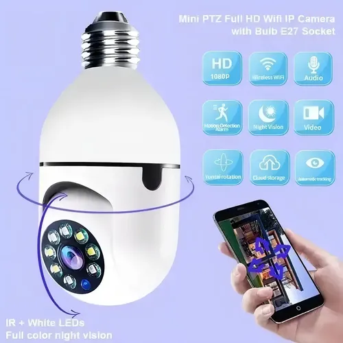Ampolleta con Cámara de Seguridad WiFi